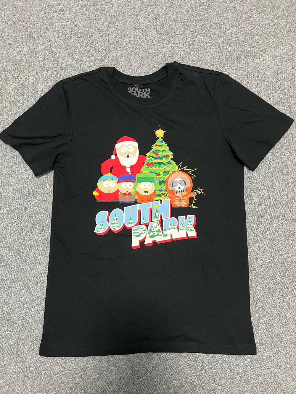 South Park Black Christmas Graphic Tee Adult S